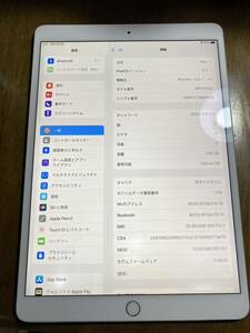 送料無料 docomo Apple iPad Pro 10.5 256GB シルバー MPHH2J/A 中古 本体 白ロム SIMフリー 訳あり品