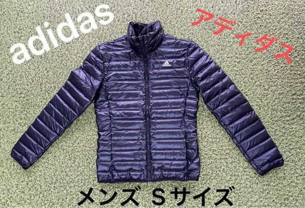 adidas アディダス☆ライトジャケット 中綿ジャケット ジャンパー 軽量☆メンズ/Sサイズ☆ブラック