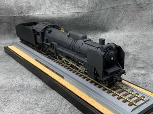 【 三井金属謹製 金属製 蒸気機関車 型式D51標準型 模型 】D51528 D51 鉄道模型 ガラスケース付 1/42スケール