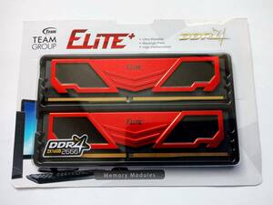 Team DDR4 2666Mhz PC4-21300 16GB x 2枚 合計32GB デスクトップ用メモリ Elite Plus シリーズ 中古動作品