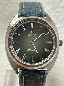 RADO ラドー シンプロン 手巻き Cal.1758.1759 17石 文字盤:ブラック×グリーン【稼働品】メンズモデル