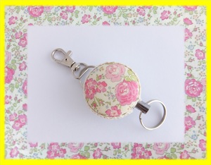 [ hand made!] ** Liberty smaller pattern Ferrie site③** * reel key holder *