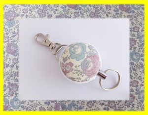 [ hand made!] ** Liberty Ferrie site lavender ①** * reel key holder *