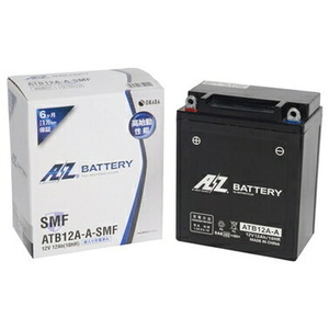 CB650カスタム バッテリー AZバッテリー ATB12A-A-SMF AZ MCバッテリー 液入充電済 AZバッテリー atb12a-a