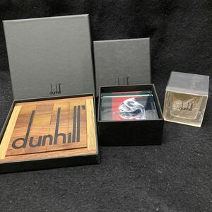 Q068 dunhill ノベルティー ウッドパズル フォトフレーム アロマキャンドル