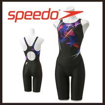 ○★新品 未使用 SPEEDO フレックスシグマ2 定番練習用水着 レッド S○●_画像1