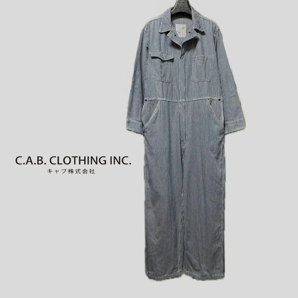 CAB CLOTHING ヒッコリーオールインワン/ つなぎ
