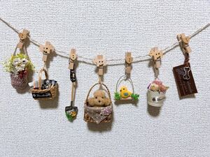 トイプードル♪7連オーナメント♪羊毛フェルト♪ハンドメイド♪ミニチュア♪ガーランド②