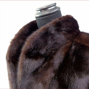 Bana8・衣類◆毛皮コート 状態良◆PRELIOT/プレリオ SAGA MINK/サガミンク 艶有 濃茶 ハーフコート 17の画像5