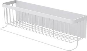  white FUNHOO [ slim high capacity ] magnet rack bath wide 42cm bathroom for rack magnet bus room basket 
