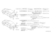 スバル純正 インプレッサ GRB WRX imprezza STI 文字ロゴ リアエンブレム オーナメント 93073FG050_画像6