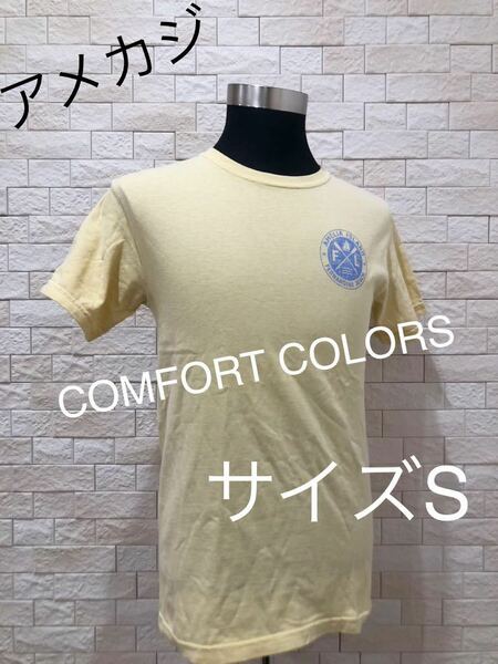 アメカジ　COMFORT COLORS メンズ Tシャツ 半袖 サイズS 送料無料　即決