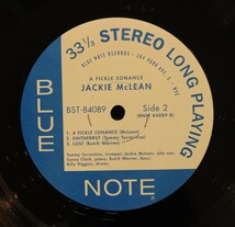 ジャッキー・マクリーン/ フィックルソナンス★Jackie McLean /A Fickle Sonance★Blue Note　US盤 中古アナログレコード_画像4