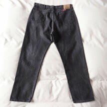 USA製 Wrangler 後染めブラックジーンズ/デニムパンツ 黒/古着/実寸W34L29【YLV2069】_画像4