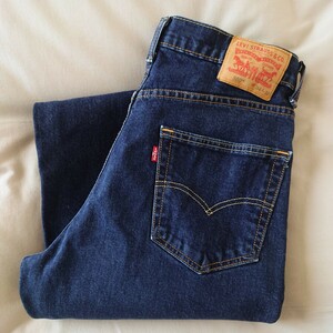 2016年製造 Levi's 550濃紺ジーンズ/デニム 古着/W34L32【YLV2107】