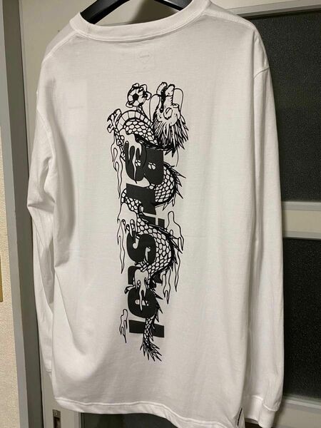 M FCRB Bristol DRAGON TEAM L/S TEE ホワイト 24SS ドラゴン Tシャツ