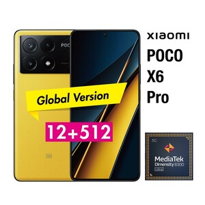 【新品】Xiaomi POCO X6 Pro 12G/512G レザーイエロー 耐衝撃ケース付き