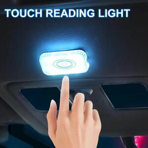 LED タッチライト ミニ ワイヤレス ルームランプ USB充電 車内照明 ドアフットトランク収納ボックス 屋根 天井 読書灯 r