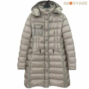 MONCLER モンクレール HERMINE エルミンヌ ロゴワッペン Aライン フード ジップアップ ダウン コート 46299