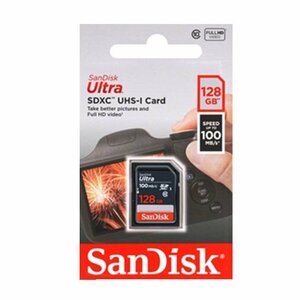 新品 SanDisk Ultra SDカード SDXC 128GB クラス10 UHS-I 100MB/s SDSDUNR-128G-GN3IN