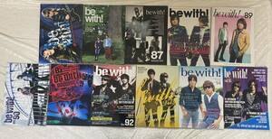 B’z ファンクラブ会報 11冊 be with! Vol.85,86,87,88,89,90,91,92,93,94,95 2010 2011 2012