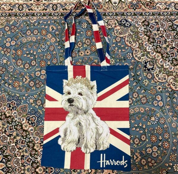 今だけ価格　訳あり　Harrods リードドッグ　ウェスティ　トートバッグ　エコバッグ