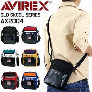 ☆ 新発売 最安値 AVIREX ショルダーバッグ 縦型 AVIREX アヴィレックス 撥水加工 AX2004 2WAYバッグ アビレックス クロ ☆