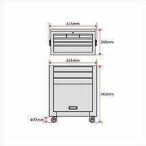  AP ツールチェストセット レッド TC766 ｜ チェスト キャビネット 工具箱 収納 ガレージ 道具箱 整理 ツール 工具_画像6