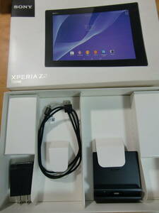 【美品】SONY Xperia Z2 Tablet SGP511 J2/B　16GB Wi-Fiモデル　タブレット 黒色 表面保護シート 備品付き