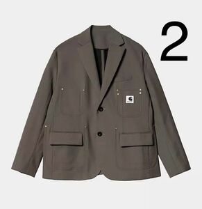 sacai Carhartt Suiting Bonding Jacket size 2 グレー