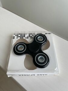 ハンドスピナー HAND SPINNER 知育玩具 おもちゃ 文具 ブラック 黒