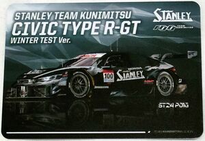 トレカ STANLEY TEAM KUNIMITSU CIVIC TYPER-GT　東京オートサロン 山本尚貴 牧野任祐 ホンダ チーム国光 トレーディングカード スタンレー