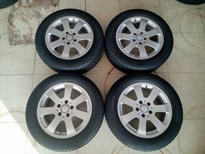 MERCEDES BENZ 純正 16inc MICHELIN ENERGY SAVER 205/60R16 ４本 5穴 PCD 112 ET +33 7J W203 Cクラス Bクラス Aクラス 美品 バリ山