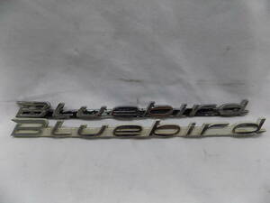 旧車　510ブルーバード　BLUEBIRD　日産純正フロントフェンダーエンブレム色違い1600sss 180sss　絶版品希少