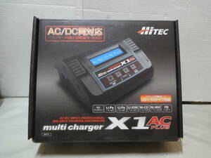 【HiTEC multi charger X1 AC PLUS AC/DC両対応 バランサー内蔵小型軽量充・放電器】未使用品