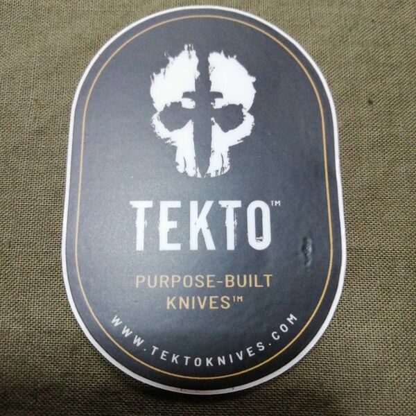 非売品 Tekto Knives ステッカー へこみあり
