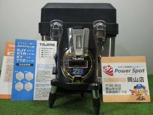 未校正の品★タジマ レーザー墨出し器 ゼロブルー ZEROB-KJY 矩字・横 ケース付 測定器 測量工具 Tajima ZERO BLUE 現状お渡し 中古品 YABC