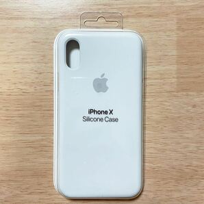 ★新品★Apple アップル 純正 iPhone X / XS シリコンケース・ホワイト  52B10の画像1