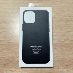 ★新品★ Apple アップル 純正 iPhone 12 mini レザーケース・ブラック 292B②