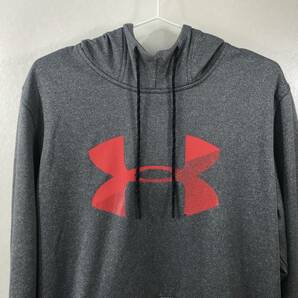 UNDER ARMOUR アンダーアーマー トップス フード付きスウェット トレーナー メンズ サイズXL/TG/EG グレー×レッド ［WT-1840］の画像3