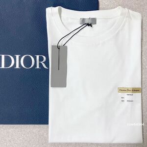 国内正規品 2018～19SS 未使用同様 M（〜L対応） DIOR ディオール ビジター 半袖 Tシャツ カットソー 白 ホワイト ブランドタグ