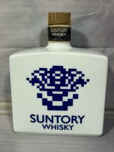 SUNTORY WHISKY... three . length .. memory ceramics bottle 700ml 43% not yet . plug box less . label cap . scorch scrub deterioration color fading equipped 