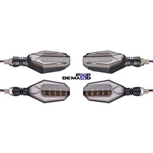 ◇即納◇汎用 12V オクタゴン LED ウインカー 白 1台分4個セット ジョーカー90 ズーマーX スクーピー110i