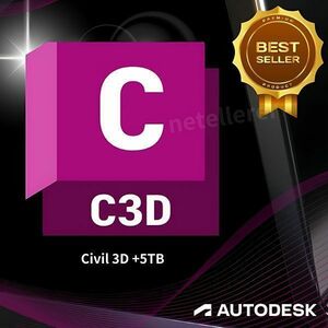 『5TBの特典付』 正規 Autodesk Civil 3D 2021/2022/2023/2024 Win 全バージョン認証可 ３台同時利用可 アップデート可　