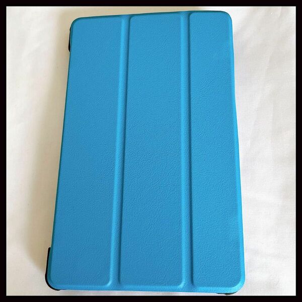 HUAWEI MediaPad M5 8 タブレットケース 8.4 スカイブルー ブルー スタンド 三折 カバー ハードケース