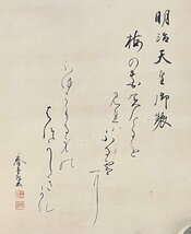 ［真作］岩崎湖堂 画 中村春堂 賛「雪中梅画賛」 書 絹本 書 日本画 花図 日本美術 Ｅ032516_画像7