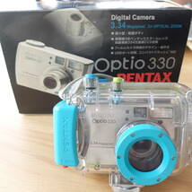 （m-Pa-125） PENTAX　Optio 330・専用防水ケース　中古 動作未確認 ジャンク_画像10