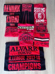 アルバルク東京tシャツ9枚&バスタオル1枚セット&トートバッグ　セット