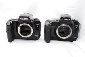 【動作品／やや難】Canon キャノン EOS－5 フィルムカメラ 良美品 2台 #7578