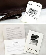 ◆新品未使用タグ付◆COACH コーチ セカンドバッグ レザー 焦茶 クラッチバッグ ビジネスバッグ オールドコーチ グラブタンレザー 本革 鞄_画像10